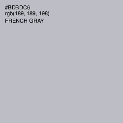 #BDBDC6 - French Gray Color Image